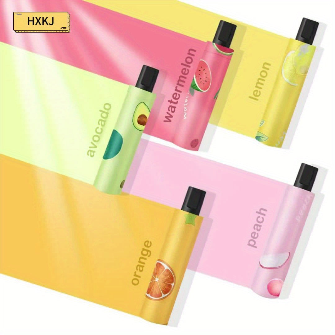 Parapluie pliant compact avec design de tranche de melon - Imperméable, protection UV, coupe-vent, parapluie de voyage portable avec cadre en métal, séparation sèche\u002Fliquide, équipement de pluie compact, favori des étudiants, parapluie mignon