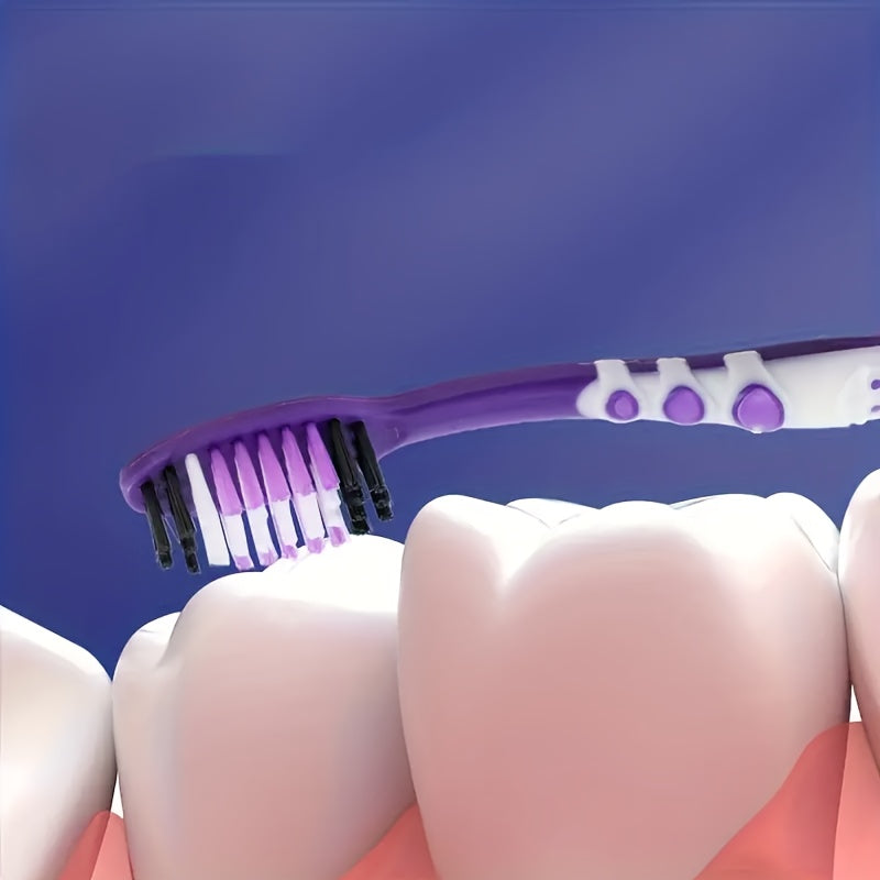 1 lot de 5\u002F10\u002F15 brosses à dents manuelles pour adultes, poils en nylon moyen, élimine efficacement les taches, emballées individuellement, idéal pour un usage domestique