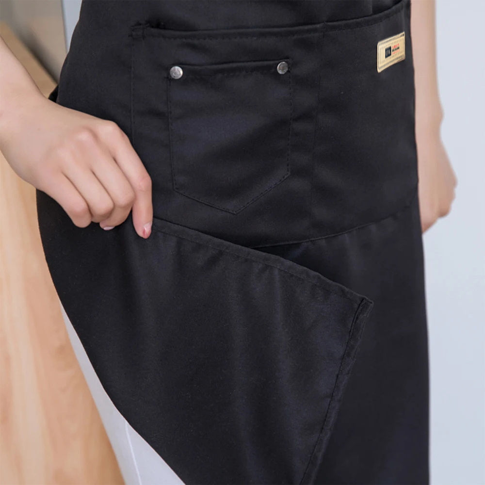 1pc, Apron Cooking Clothes Fashionable New Fabric Chefs Uniform Breathable Kitchen Cooking Household Adult Oil Resistant Work All Seasons Catering Filipina Food Service Clothe Gardening Painting, Baking with Ldeal for Holidays Christmas Halloween