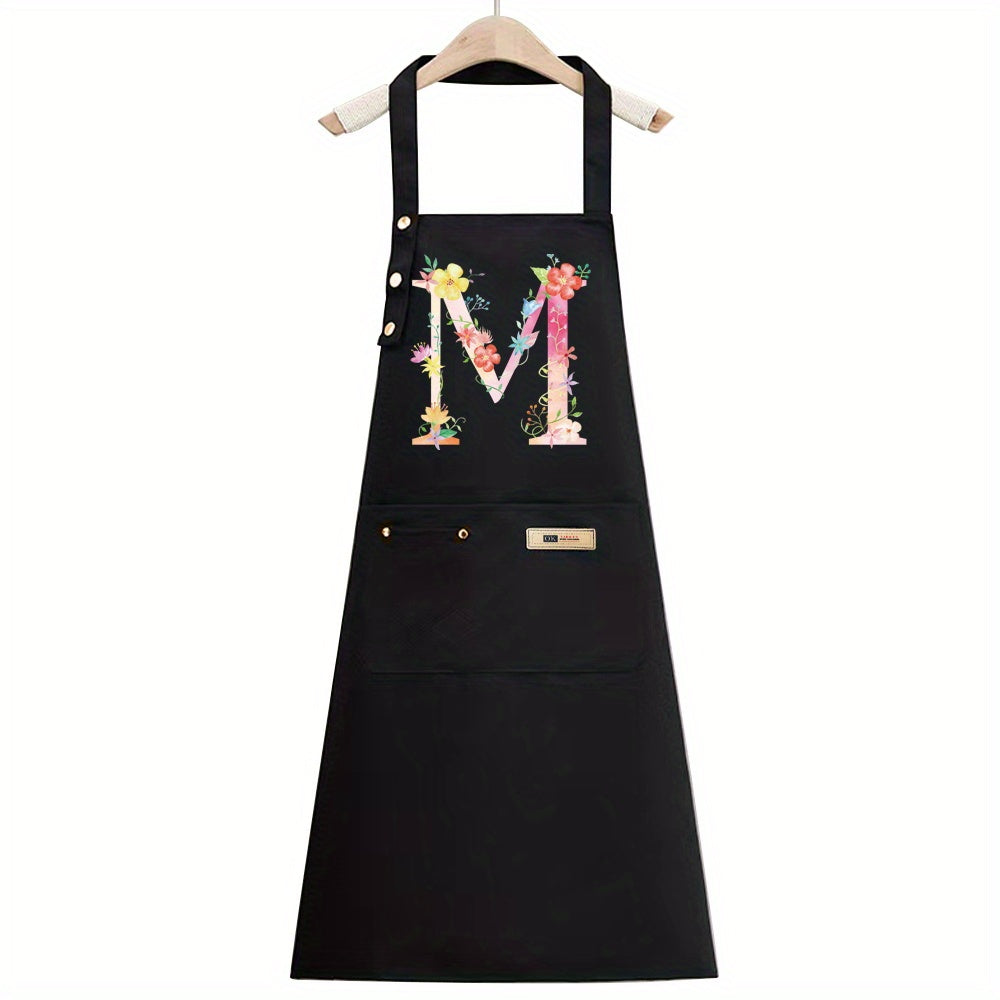 1pc, Apron Cooking Clothes Fashionable New Fabric Chefs Uniform Breathable Kitchen Cooking Household Adult Oil Resistant Work All Seasons Catering Filipina Food Service Clothe Gardening Painting, Baking with Ldeal for Holidays Christmas Halloween