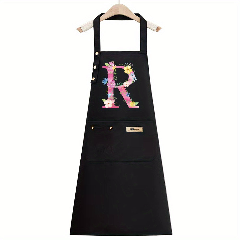 1pc, Apron Cooking Clothes Fashionable New Fabric Chefs Uniform Breathable Kitchen Cooking Household Adult Oil Resistant Work All Seasons Catering Filipina Food Service Clothe Gardening Painting, Baking with Ldeal for Holidays Christmas Halloween