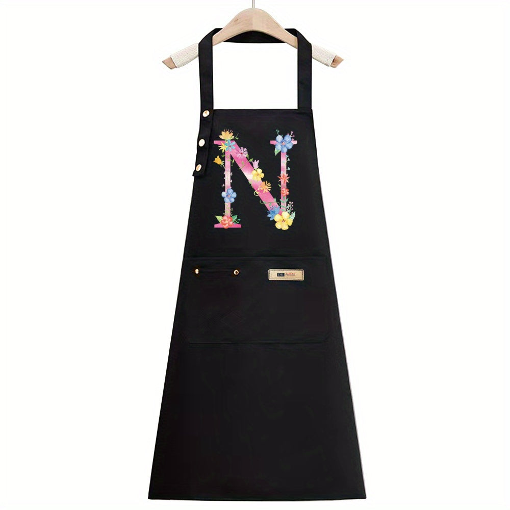 1pc, Apron Cooking Clothes Fashionable New Fabric Chefs Uniform Breathable Kitchen Cooking Household Adult Oil Resistant Work All Seasons Catering Filipina Food Service Clothe Gardening Painting, Baking with Ldeal for Holidays Christmas Halloween