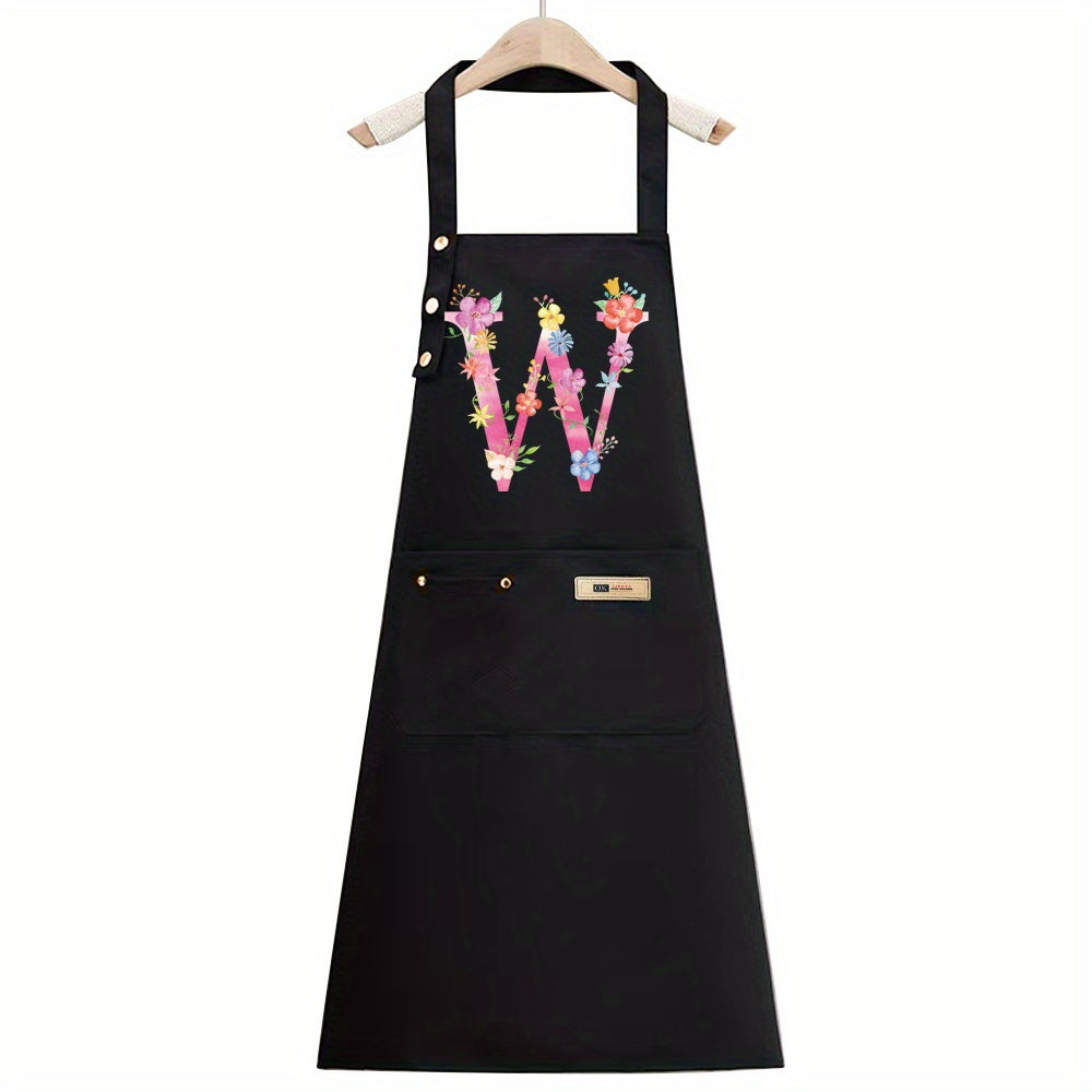 1pc, Apron Cooking Clothes Fashionable New Fabric Chefs Uniform Breathable Kitchen Cooking Household Adult Oil Resistant Work All Seasons Catering Filipina Food Service Clothe Gardening Painting, Baking with Ldeal for Holidays Christmas Halloween