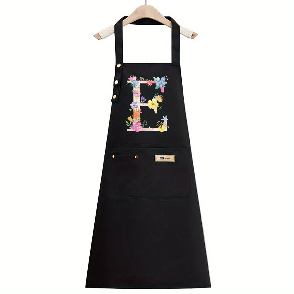 1pc, Apron Cooking Clothes Fashionable New Fabric Chefs Uniform Breathable Kitchen Cooking Household Adult Oil Resistant Work All Seasons Catering Filipina Food Service Clothe Gardening Painting, Baking with Ldeal for Holidays Christmas Halloween