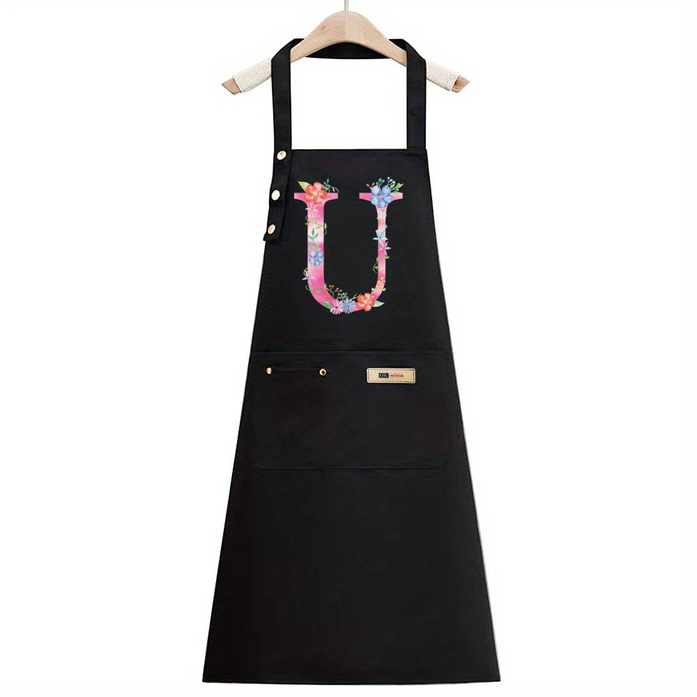 1pc, Apron Cooking Clothes Fashionable New Fabric Chefs Uniform Breathable Kitchen Cooking Household Adult Oil Resistant Work All Seasons Catering Filipina Food Service Clothe Gardening Painting, Baking with Ldeal for Holidays Christmas Halloween