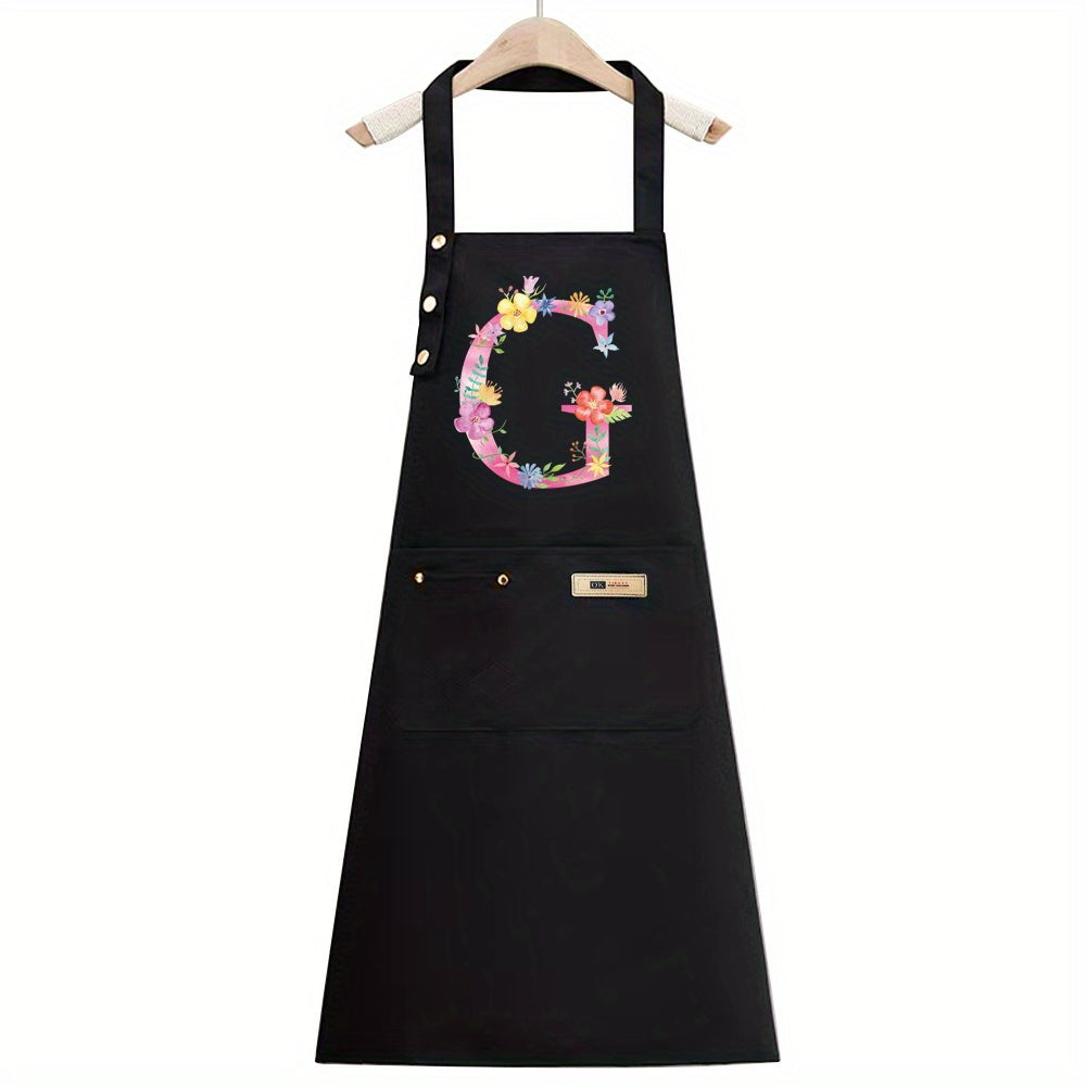 1pc, Apron Cooking Clothes Fashionable New Fabric Chefs Uniform Breathable Kitchen Cooking Household Adult Oil Resistant Work All Seasons Catering Filipina Food Service Clothe Gardening Painting, Baking with Ldeal for Holidays Christmas Halloween