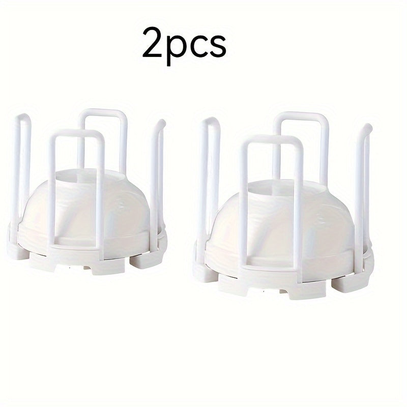 A retractable bowl holder for household use that saves space and is easy to clean