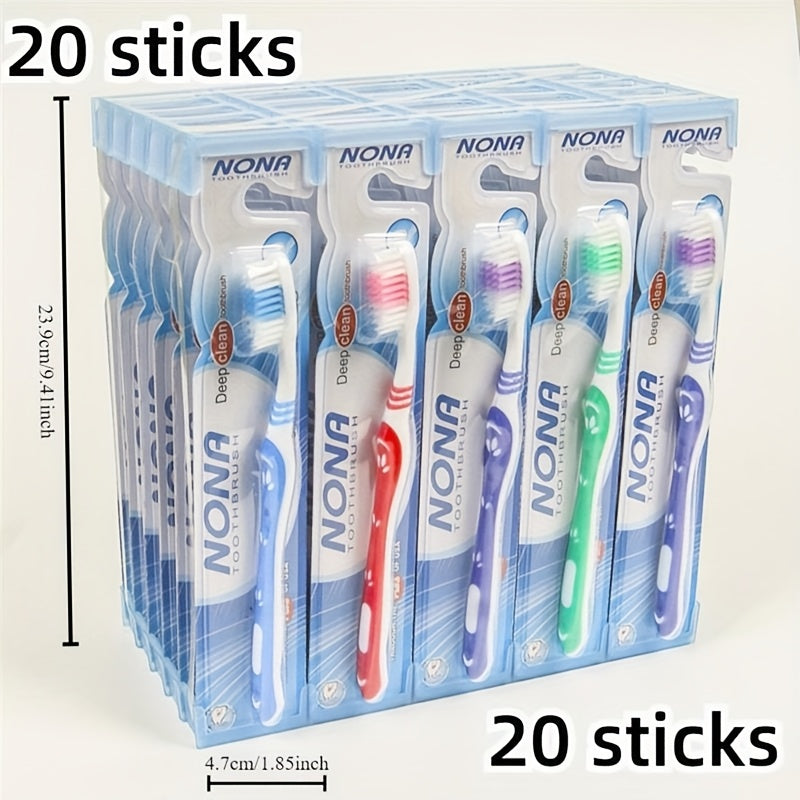 10 brosses à dents souples - Poils doux, Nettoyage en profondeur - Soin buccal quotidien - Adaptées aux dents et gencives sensibles - Pour un sourire éclatant et une vie plus saine