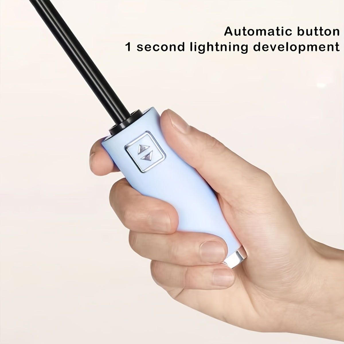 1pc Parapluie Pliant Automatique Xiaomi, Cadre en Fer à 10 Brides, Auvent en Tissu 190T, Coupe-Vent, Protection UV, Ouverture\u002FFermeture en Un Clic, Parapluie de Voyage Portable avec Poignée en Plastique