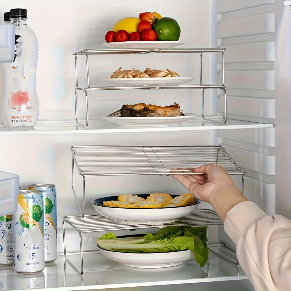 Refrigerator storage rack, stainless steel storage rack, bowl and plate rack, dish and dish storage rack