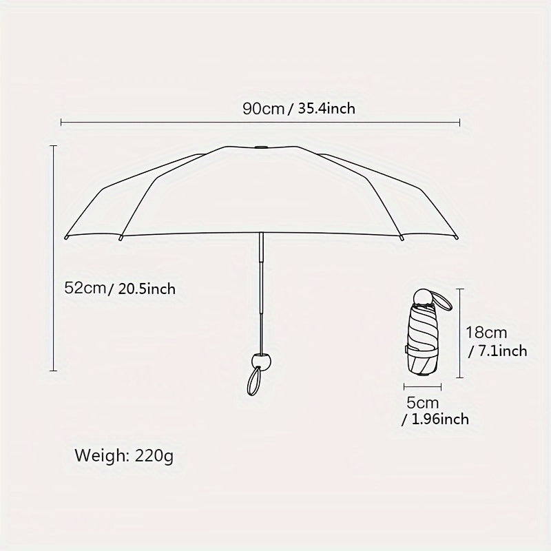 Parapluie de Poche Ultra-Léger 19\