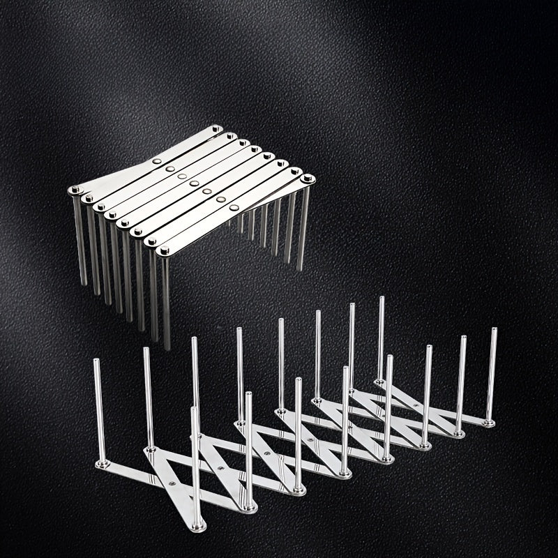 Telescopic Multifunctional Storage Rack Stainless Steel Bowl And Dish Rack Storage Draining Rack Kitchen Pot Lid Rack