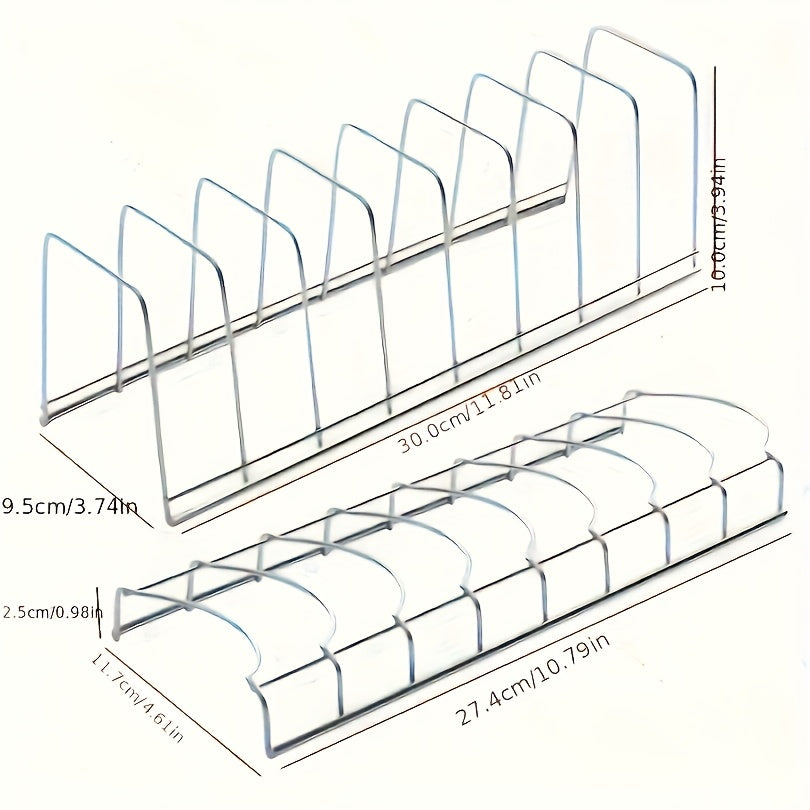 2pcs\u002F1 Set Stainless Steel Dish Rack Black, Multifunctional Bowl Plate Storage Box, Draining Rack for Dish And Plate, Flatware Organizer for Countertop Cabinet, Utensil Racks, Cooking Pots Pans Cover Stand, Kitchen Organizer
