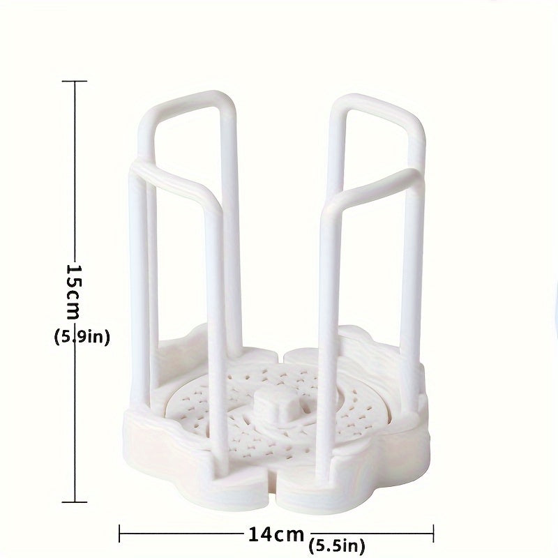 A retractable bowl holder for household use that saves space and is easy to clean