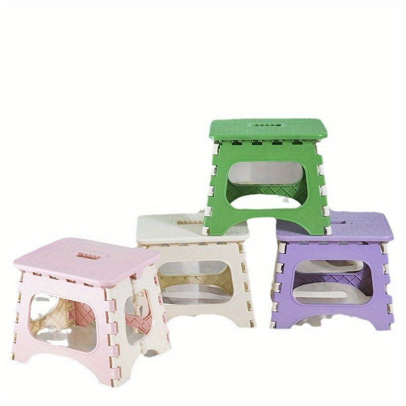 Mini Cute Plastic Folding Stool, Suitable for Changing Shoes, Living Room Seat, Thickened, Foldable, Portable Stool