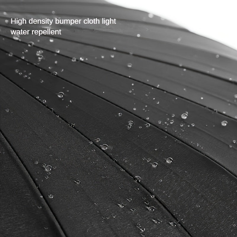 Un parapluie résistant au vent à 24 baleines, doté d'une poignée longue - Il est imperméable, portable et s'ouvre avec un seul clic, conçu pour les hommes et les femmes avec un mât droit.