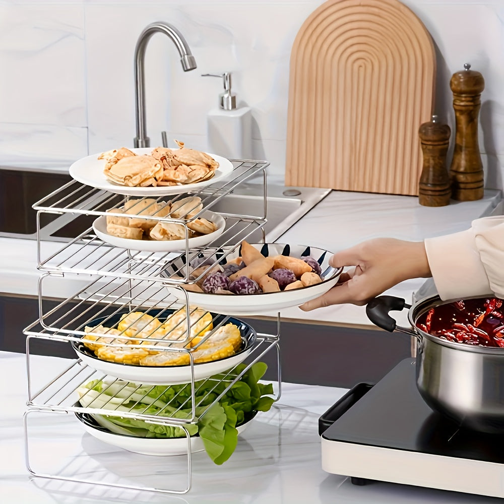 Refrigerator storage rack, stainless steel storage rack, bowl and plate rack, dish and dish storage rack