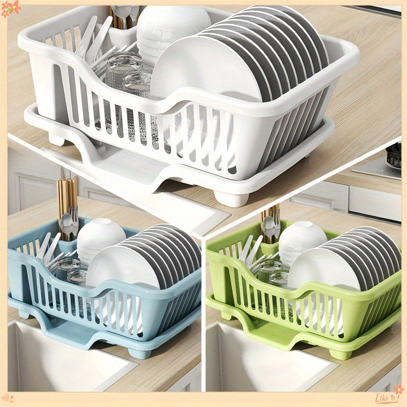 Plastic Kitchen Bowl Storage Rack, Small, with Drainage and Drain Function, Filter Type, for Storing Tableware, Kitchen and Home Essential