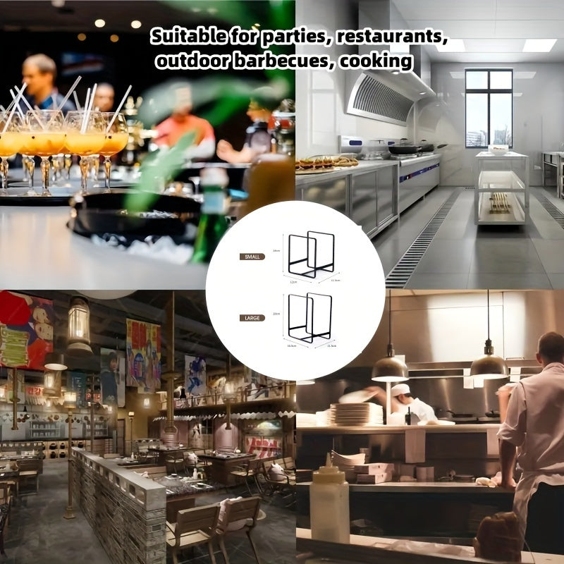 Space-Saving Iron Dish Rack - Black, Rust-Resistant Kitchen Organizer for Plates & Bowls, Countertop Storage Solution