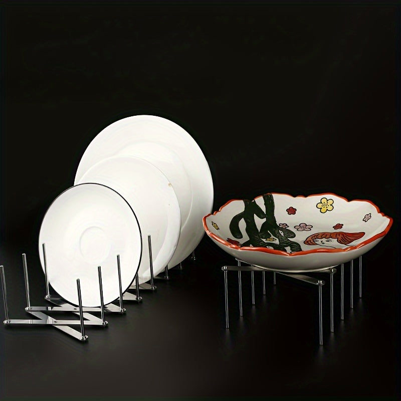 Telescopic Multifunctional Storage Rack Stainless Steel Bowl And Dish Rack Storage Draining Rack Kitchen Pot Lid Rack
