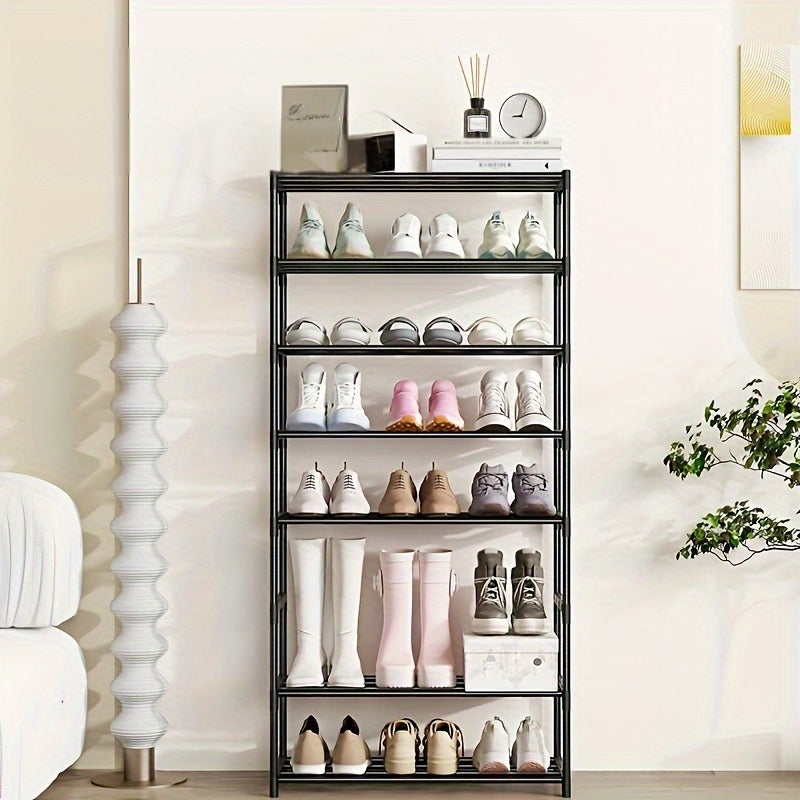 1 Stackable Shoe Rack, Multi-Layer Home Easy Entryway Shoe Holder, Suitable for Hallways, Entrances, and Balconies