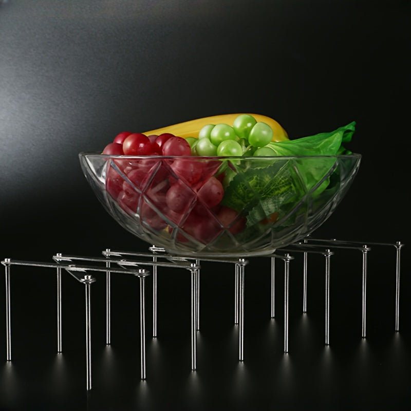 Telescopic Multifunctional Storage Rack Stainless Steel Bowl And Dish Rack Storage Draining Rack Kitchen Pot Lid Rack