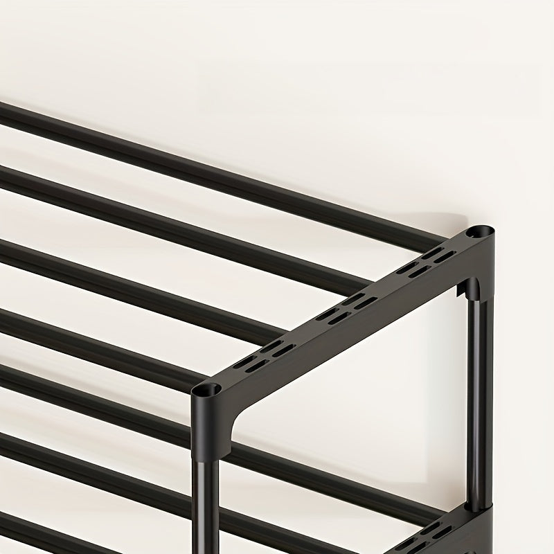 1 Stackable Shoe Rack, Multi-Layer Home Easy Entryway Shoe Holder, Suitable for Hallways, Entrances, and Balconies