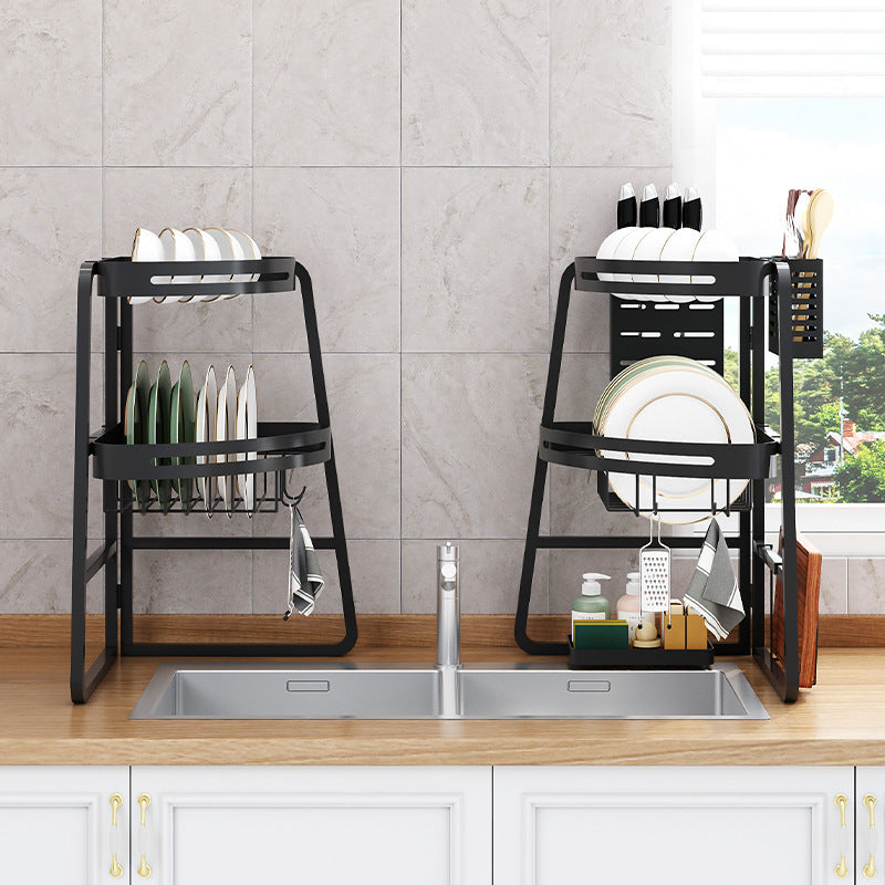 Removable Bowl Chopsticks Kitchen Storage Rack Triangular Kitchen Sink Corner Drainage Rack