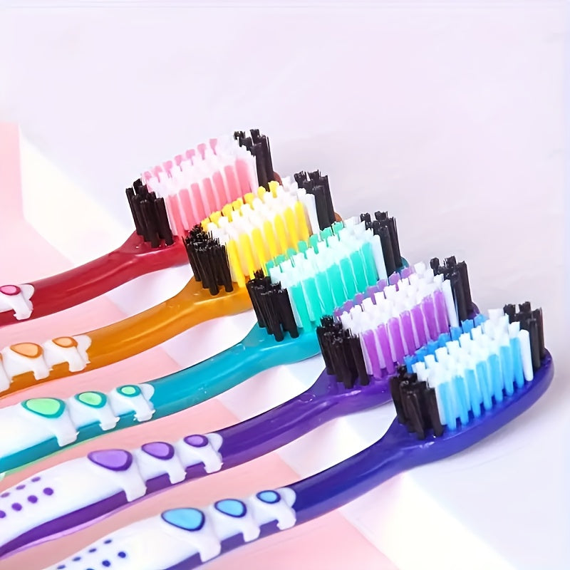 Adultes 4-Pack - Poils doux et durs, conception compacte pour un nettoyage en profondeur des soins bucco-dentaires