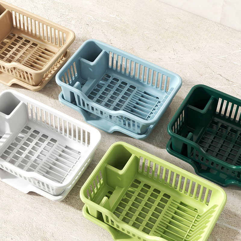 Plastic Kitchen Bowl Storage Rack, Small, with Drainage and Drain Function, Filter Type, for Storing Tableware, Kitchen and Home Essential
