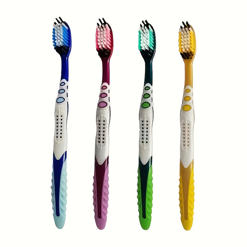 1 lot de 5\u002F10\u002F15 brosses à dents manuelles pour adultes, poils en nylon moyen, élimine efficacement les taches, emballées individuellement, idéal pour un usage domestique
