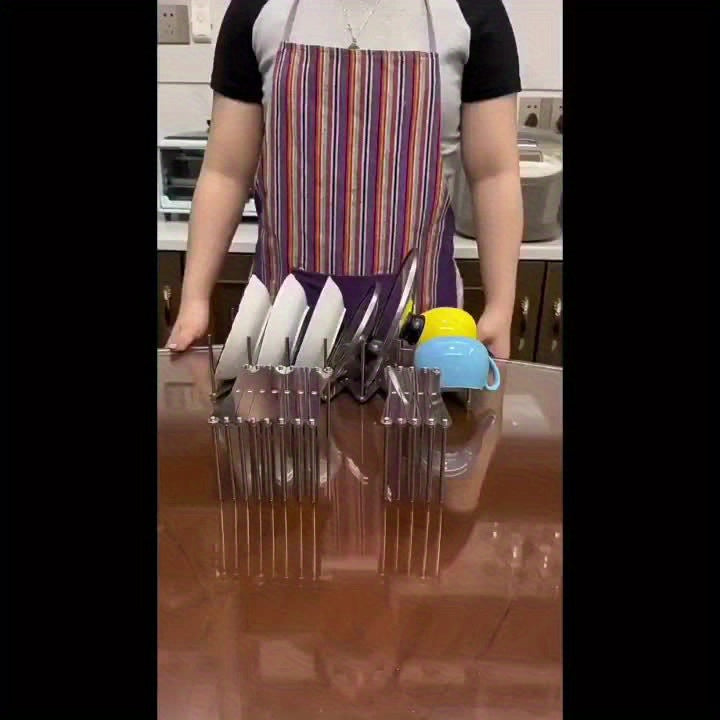 Telescopic Multifunctional Storage Rack Stainless Steel Bowl And Dish Rack Storage Draining Rack Kitchen Pot Lid Rack