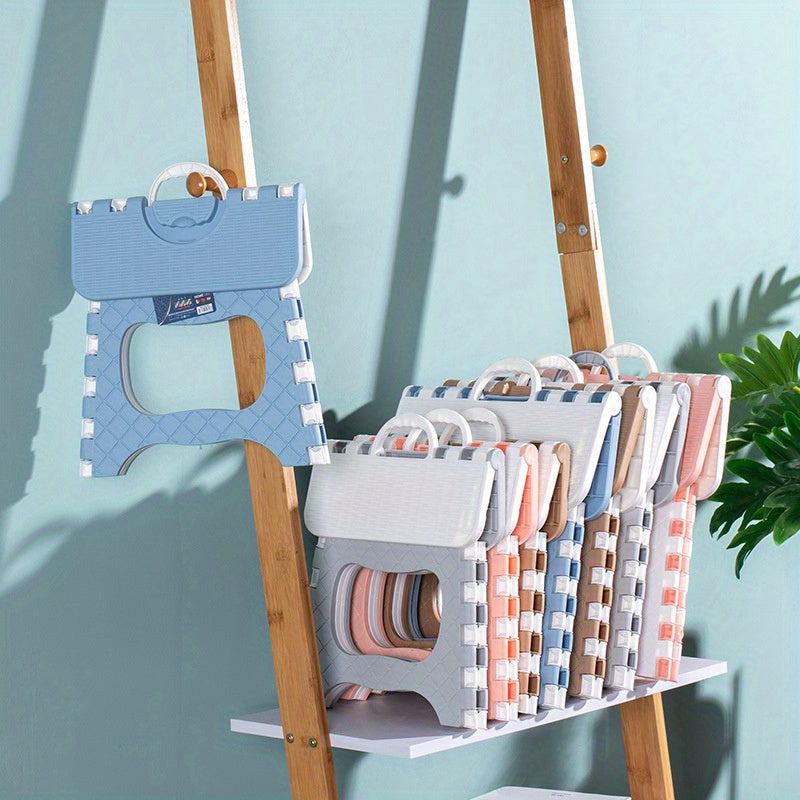 1pc Portable Folding Stool, Thickened Plastic Square Small Bench for Adults, Compact Household Mazar Mini, Outdoor Travel Fishing Foldable Bench, Outdoor Seating | Compact Design | Durable Plastic Bench