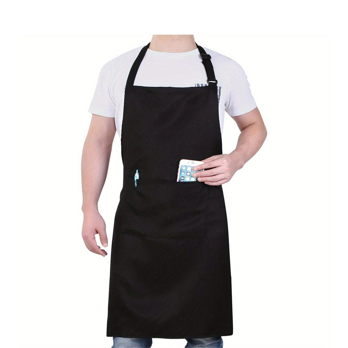 Adjustable Professional Chef Apron with Pockets - Durable Polyester, Lightweight & Breathable - Perfect for Cooking, Grilling, and Baking - Unisex Design for Men and Women, Baking Essentials|Professional Chef Style|Durable Apro