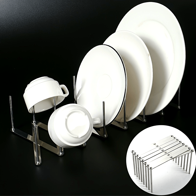 Telescopic Multifunctional Storage Rack Stainless Steel Bowl And Dish Rack Storage Draining Rack Kitchen Pot Lid Rack