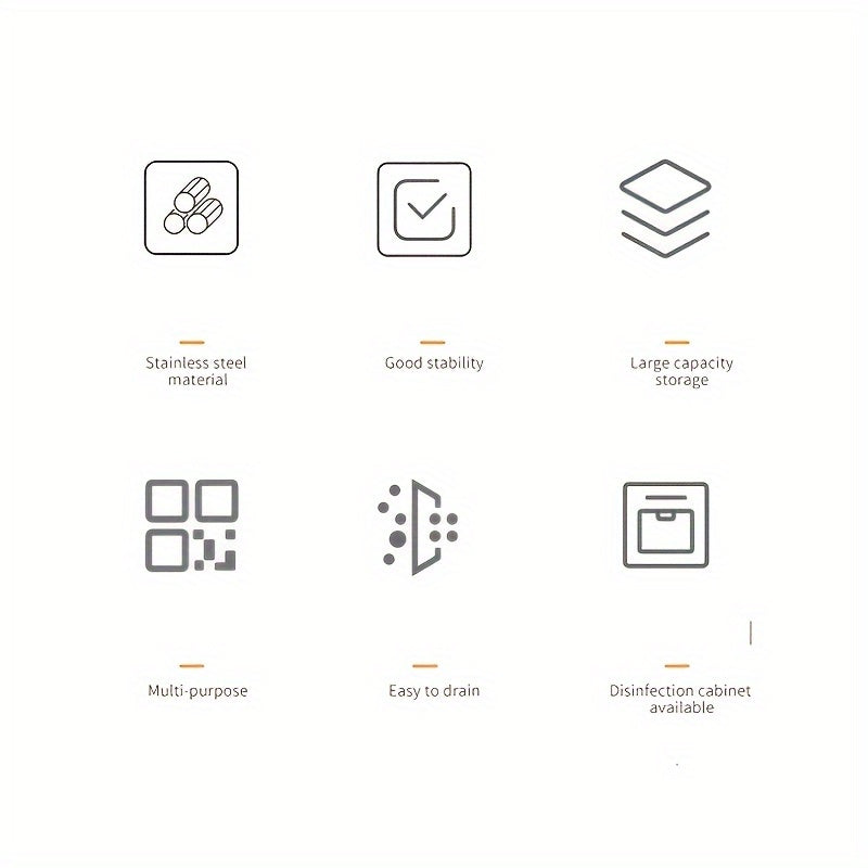 Space-Saving Stainless Steel Dish Drying Rack with Utensil Holder - 11.5\