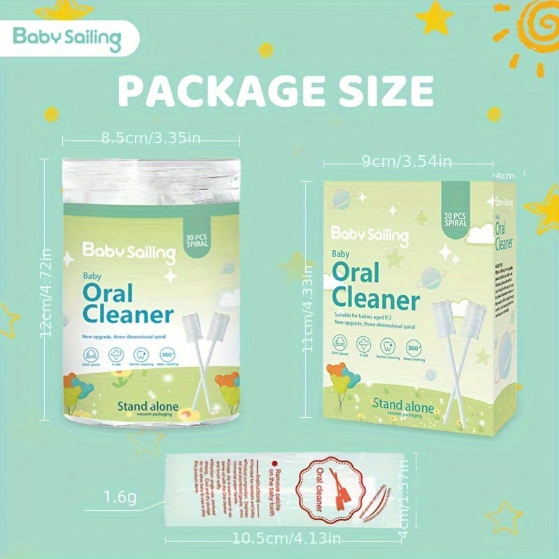 30pcs Mini Brosses à Dents Jetables, Nettoyage Oral Doux et Délicat, Outil de Soin pour la Langue et les Gencives, Emballage Individuel, Compact et Hygiénique pour Sorties